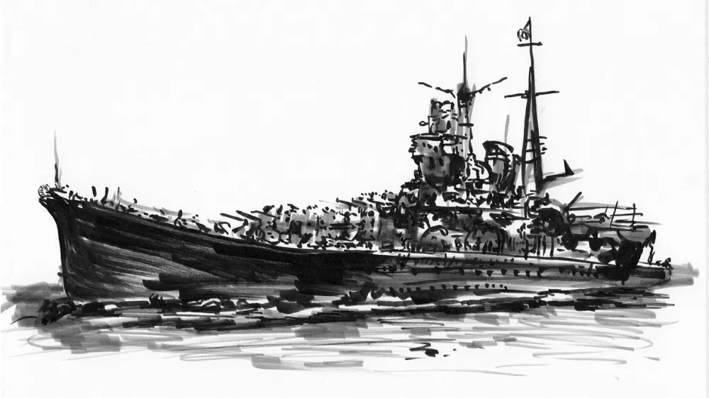 戦艦大和のイラスト